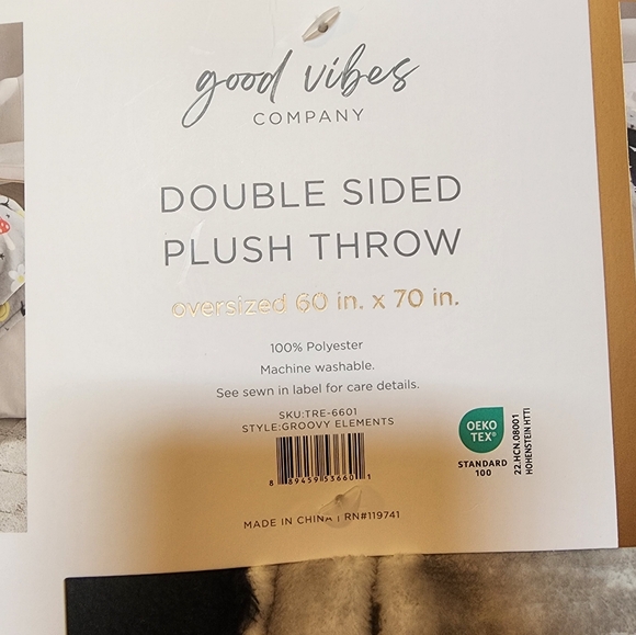 Good Vibes reversible Blanket - Picture 2 of 4